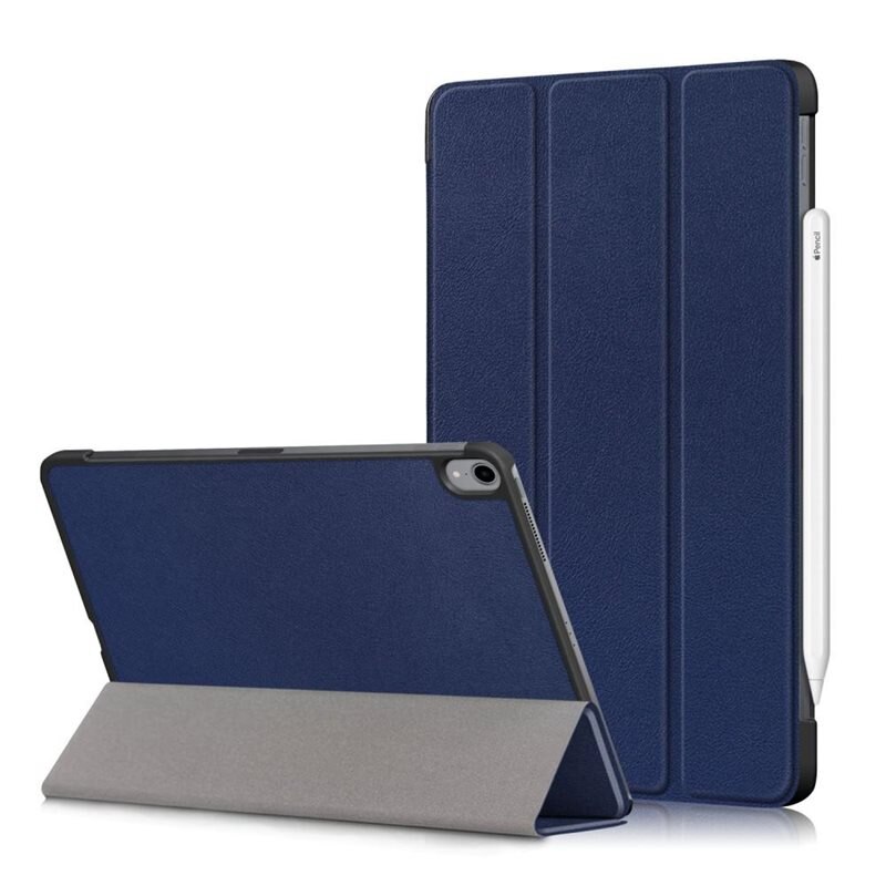 Apple iPad Air 10.9 5th Gen (2022) Tri-fold Hoesje Blauw - Beschermende tablethoes met standaardfunctie