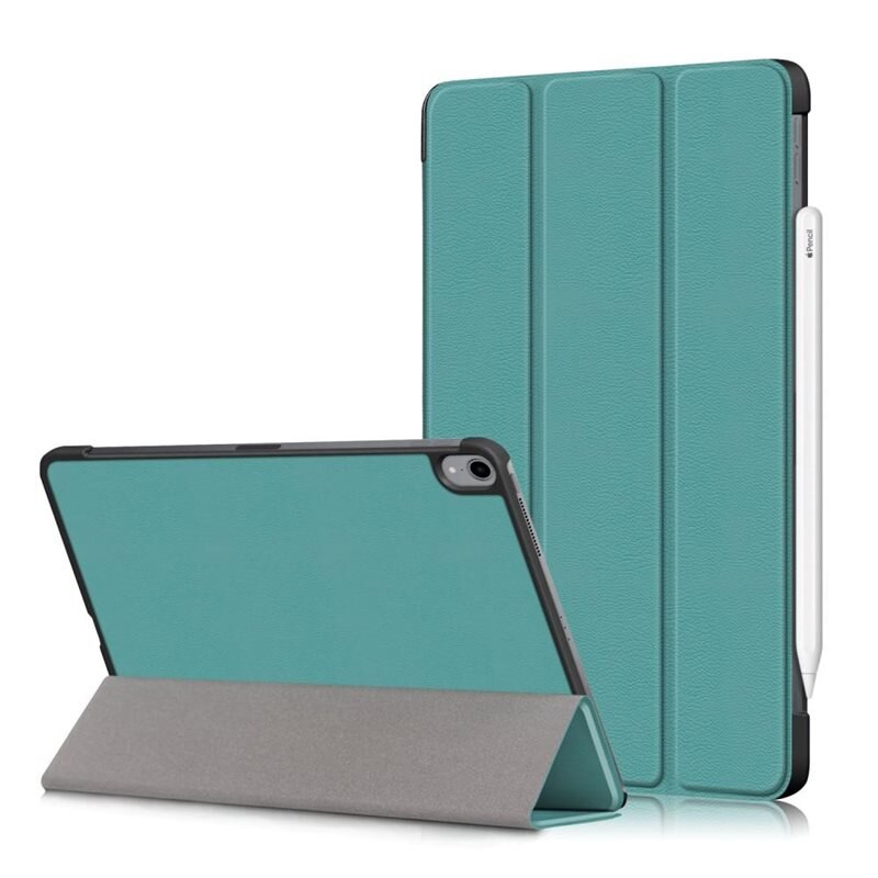 Apple iPad Air 10.9 4th Gen (2020) Tri-fold Hoesje Groen - Beschermende tablethoes met standaardfunctie