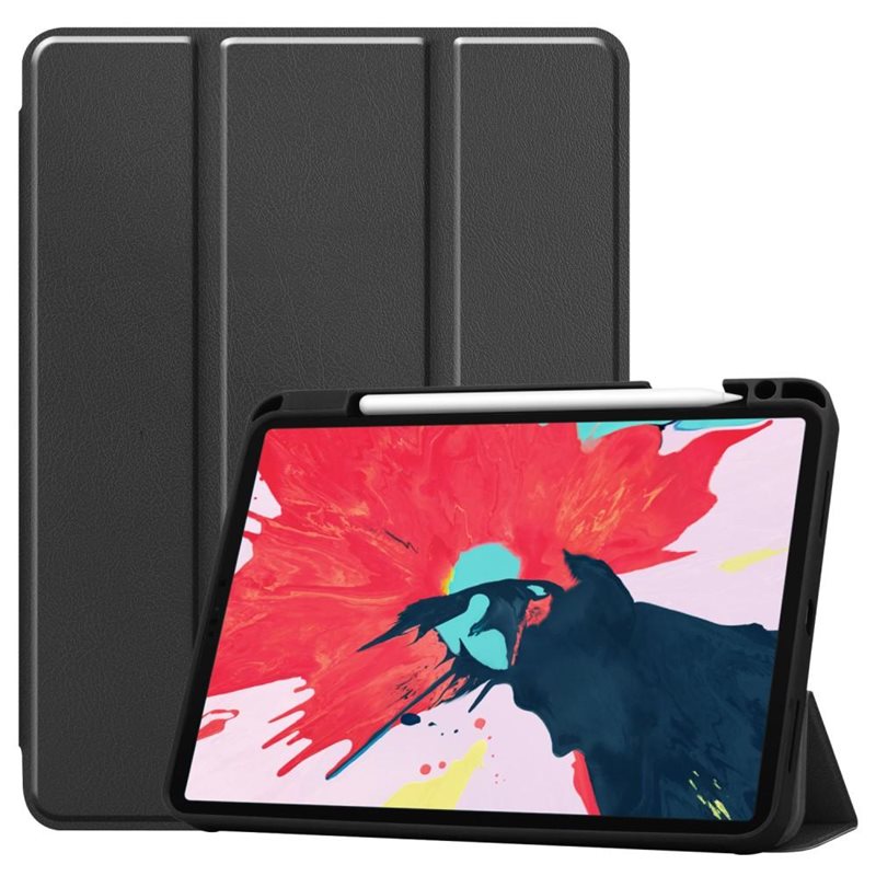 Apple iPad Pro 11 2nd Gen (2020) Tri-fold met Penhouder Zwart