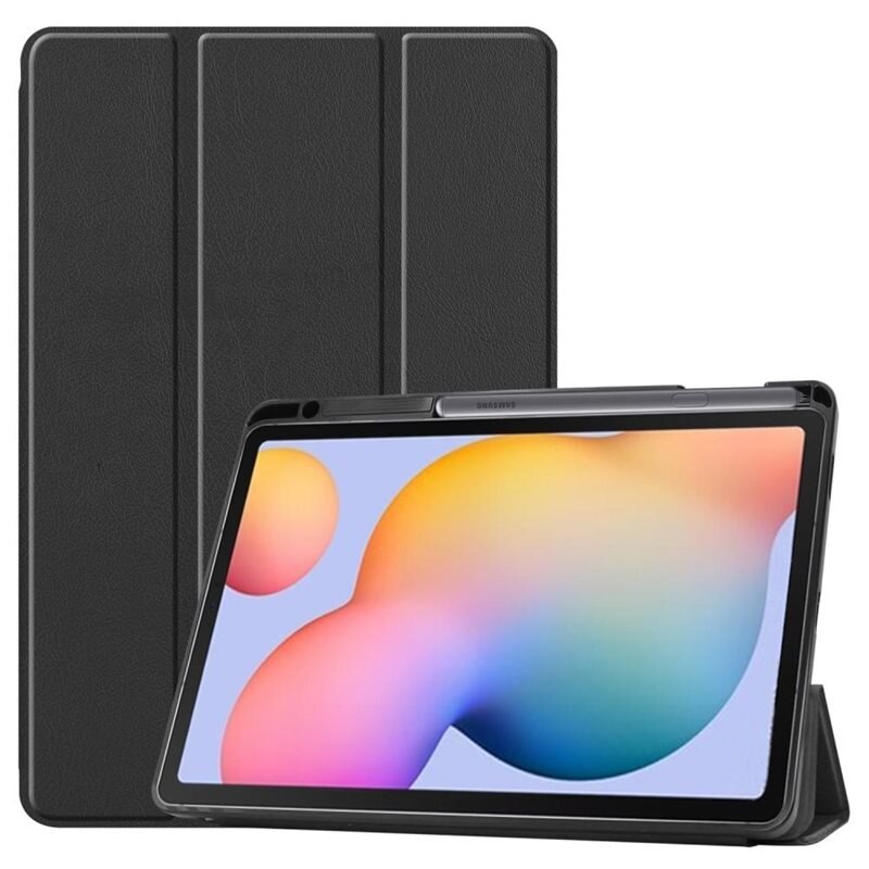 Samsung Galaxy Tab S6 Lite Tri-fold met Penhouder Zwart