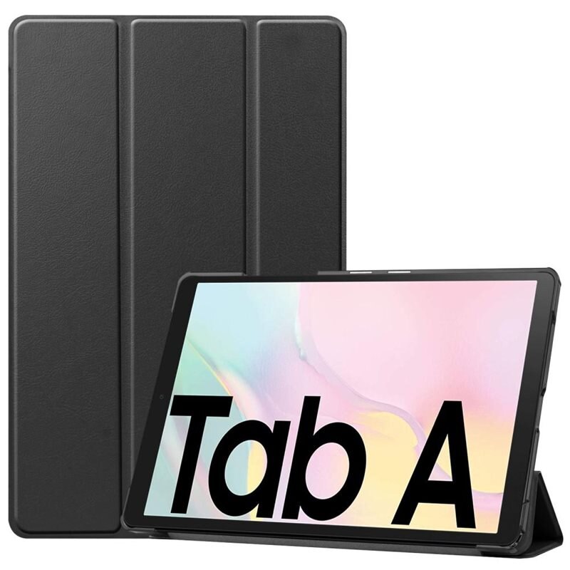 Samsung Galaxy Tab A7 10.4 (2020) Tri-fold Hoesje Zwart - Beschermende tablethoes met standaardfunctie