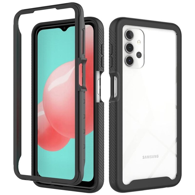 Samsung Galaxy A32 5G Full Cover Case Zwart - 360 telefoonhoesje in twee delen