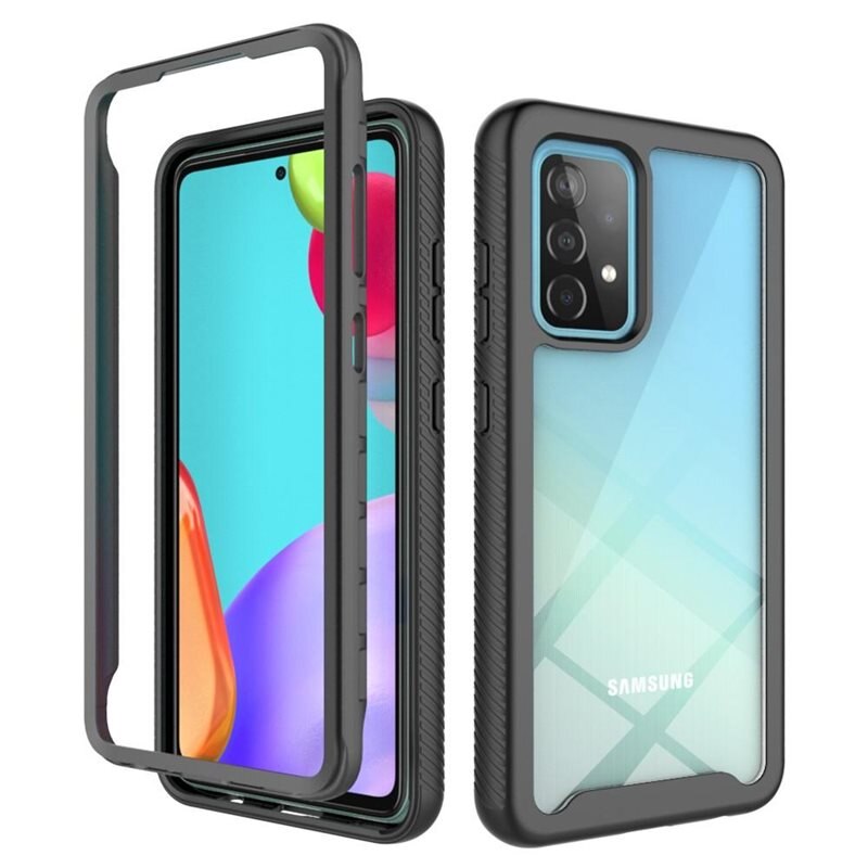 Samsung Galaxy A52 5G Full Cover Case Zwart - 360 telefoonhoesje in twee delen