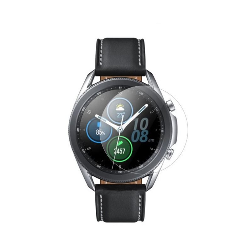 Samsung Galaxy Watch 3 45mm Gehard Glas 0.3mm Screenprotector - Beschermglas dat beschermt tegen krassen en slijtage