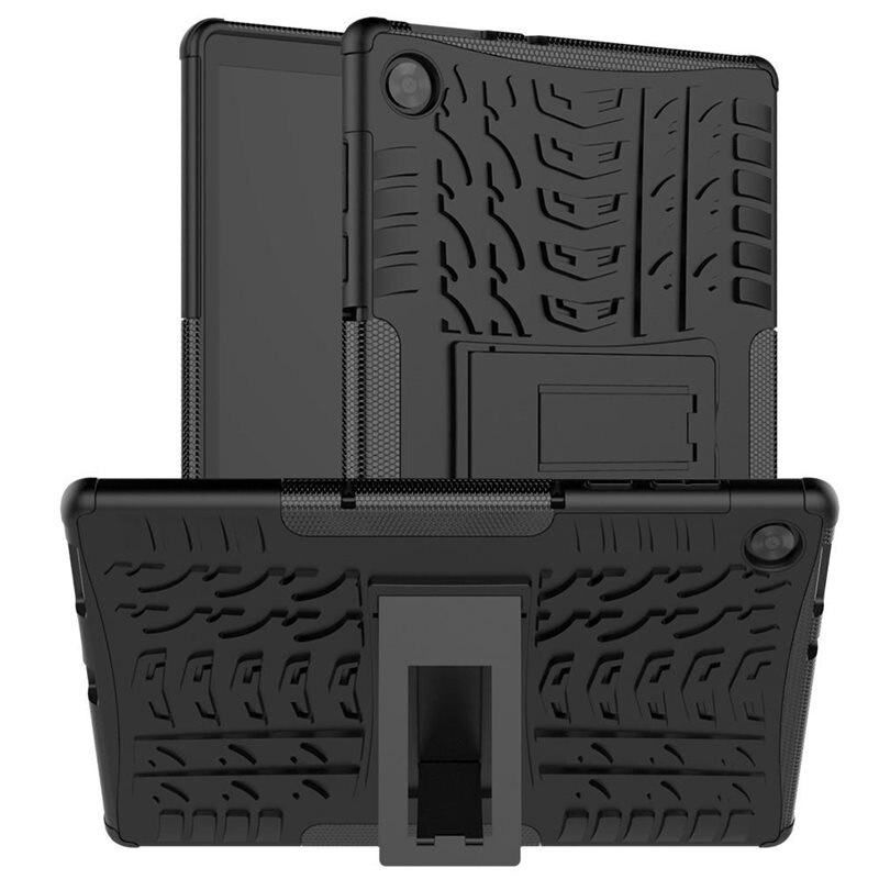 Lenovo Tab M10 HD Rugged Case Zwart - Schokbestendig, stoer hoesje voor tablet