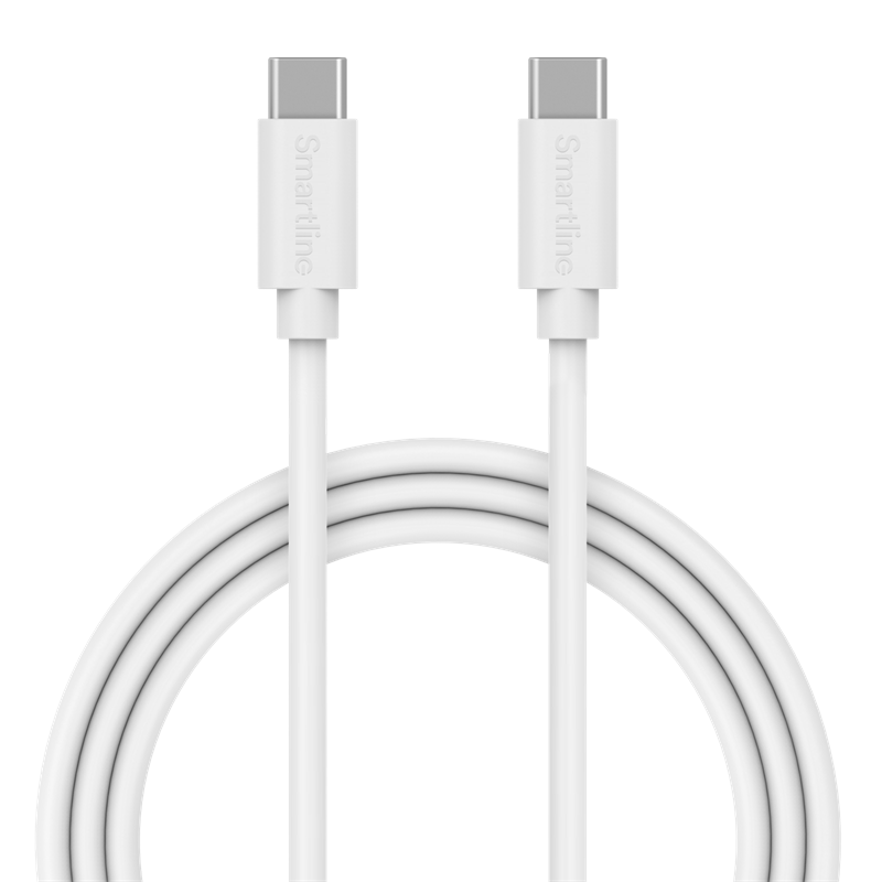 Smartline Lange USB-kabel USB-C - USB-C 2m Nothing Phone 2a wit