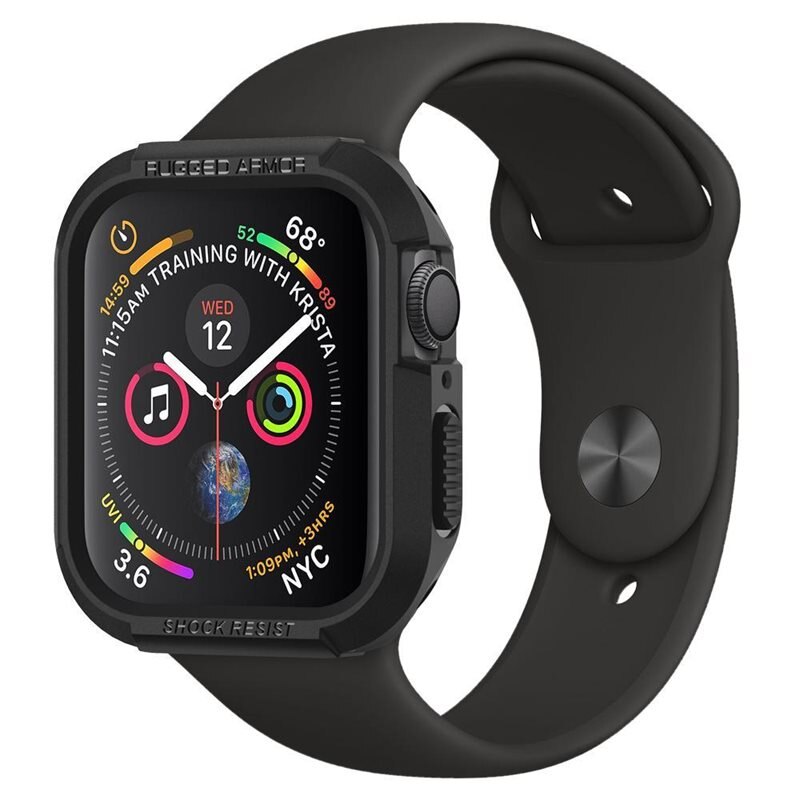 Spigen Case Rugged Armor Apple Watch 40mm Black - Stoere bescherming voor smartwatch