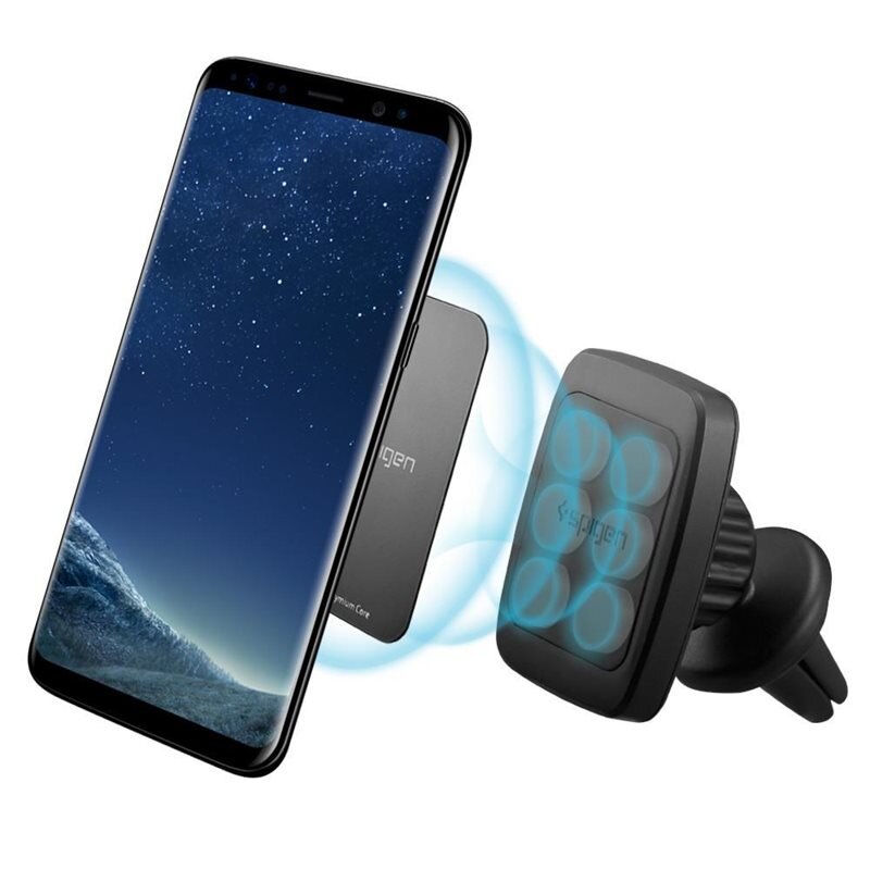 Spigen Kuel H12 Hexa-Core Magnetic Air Vent Car Mount Zwart - Telefoonhouder auto - Bevestig in ventilatierooster