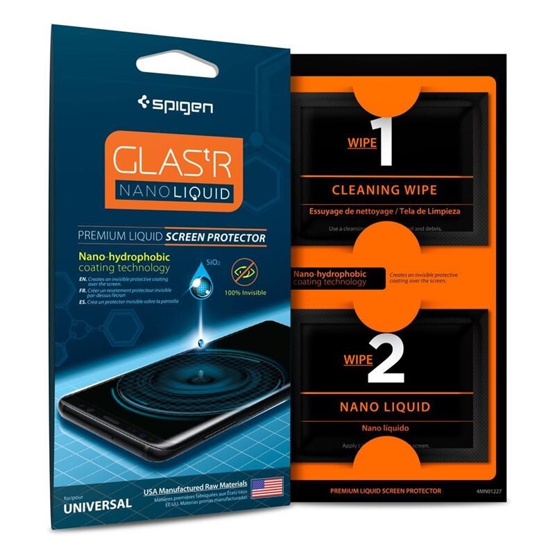 Spigen Universeel Screen Protector GLAS.tR Nano Liquid - Vloeibare schermbeschermer - Past alle modellen telefoon, smartwatch, laptop en tablet -