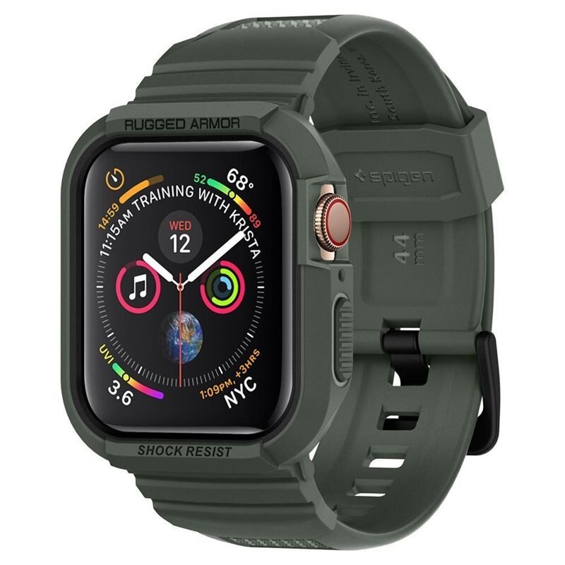 Spigen Rugged Armor Pro Apple Watch 45mm Series 9 Military Green