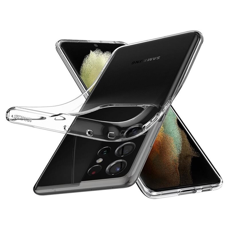 Spigen Case Liquid Crystal Samsung Galaxy S21 Ultra Clear - Telefoonhoesje - Beschermhoesje