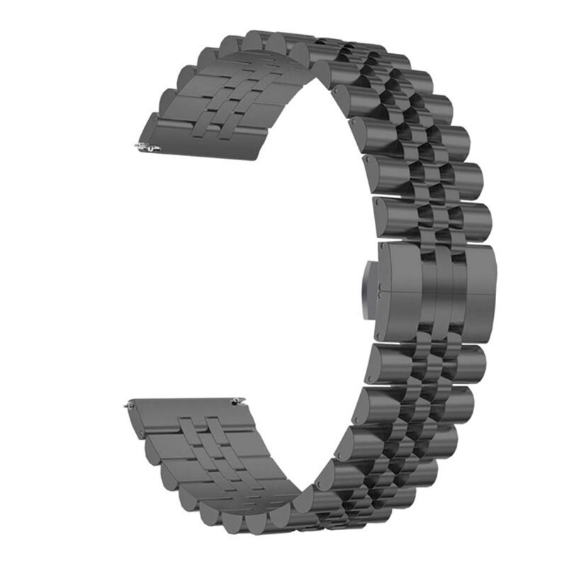 Garmin Venu 2 Stainless Steel Bracelet Zwart - Luxe armband van roestvrijstaal - RVS bandje