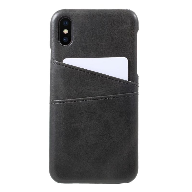 tectTech Card Slots Case iPhone X/XS Zwart - Telefoonhoesje met pasjeshouder