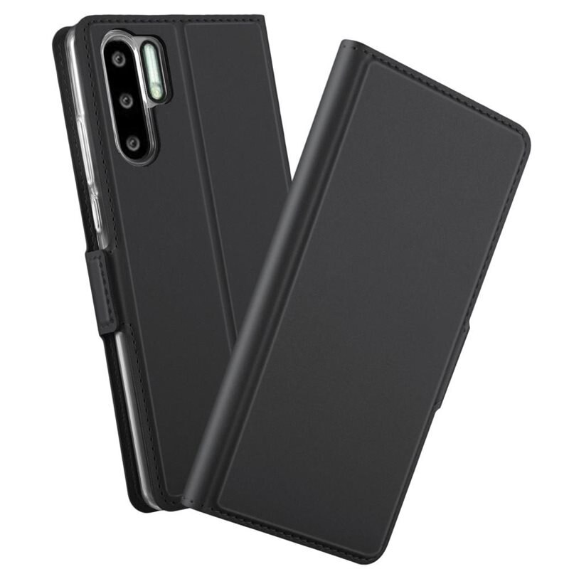 tectTech Slim Card Wallet Huawei P30 Pro Zwart - Boekhoesje met pasjeshouder en horizontale standaardfunctie