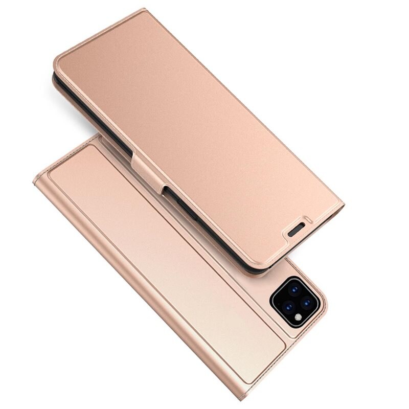 tectTech Slim Card Wallet iPhone 11 Goud - Boekhoesje met pasjeshouder en horizontale standaardfunctie