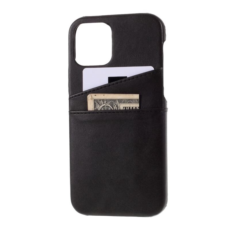 tectTech Card Slots Case iPhone 12 Pro Max Zwart - Telefoonhoesje met pasjeshouder