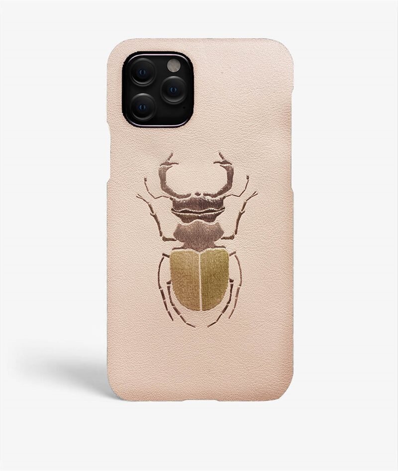 The Case Factory Hoesje iPhone 11 Pro Beetle Calf Mastice