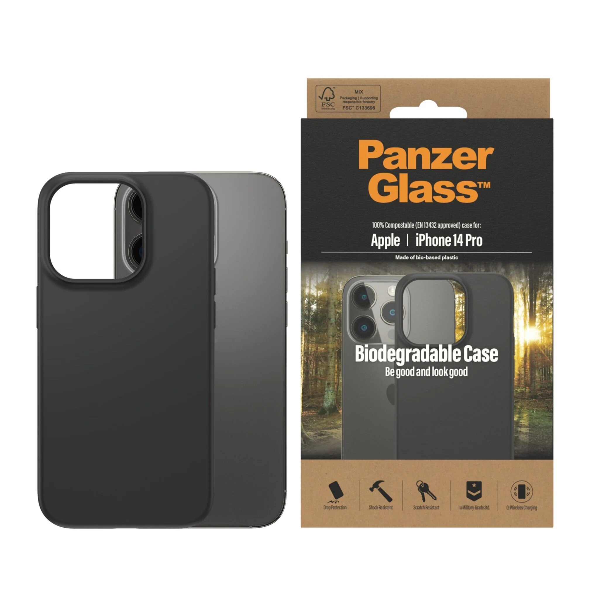 iPhone 14 Pro Biodegradable Case zwart