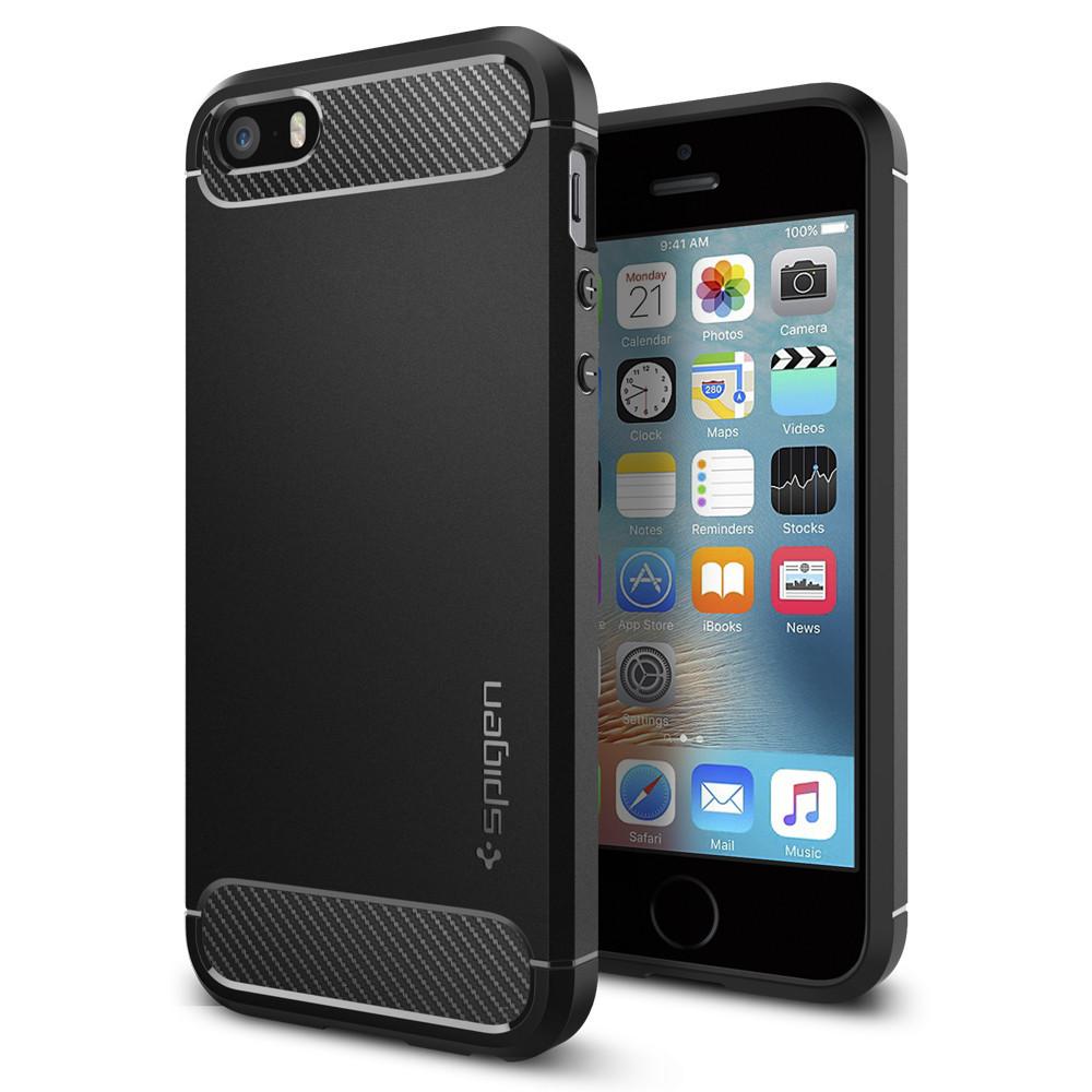 Rugged Armor Case iPhone 5/5S/SE Zwart