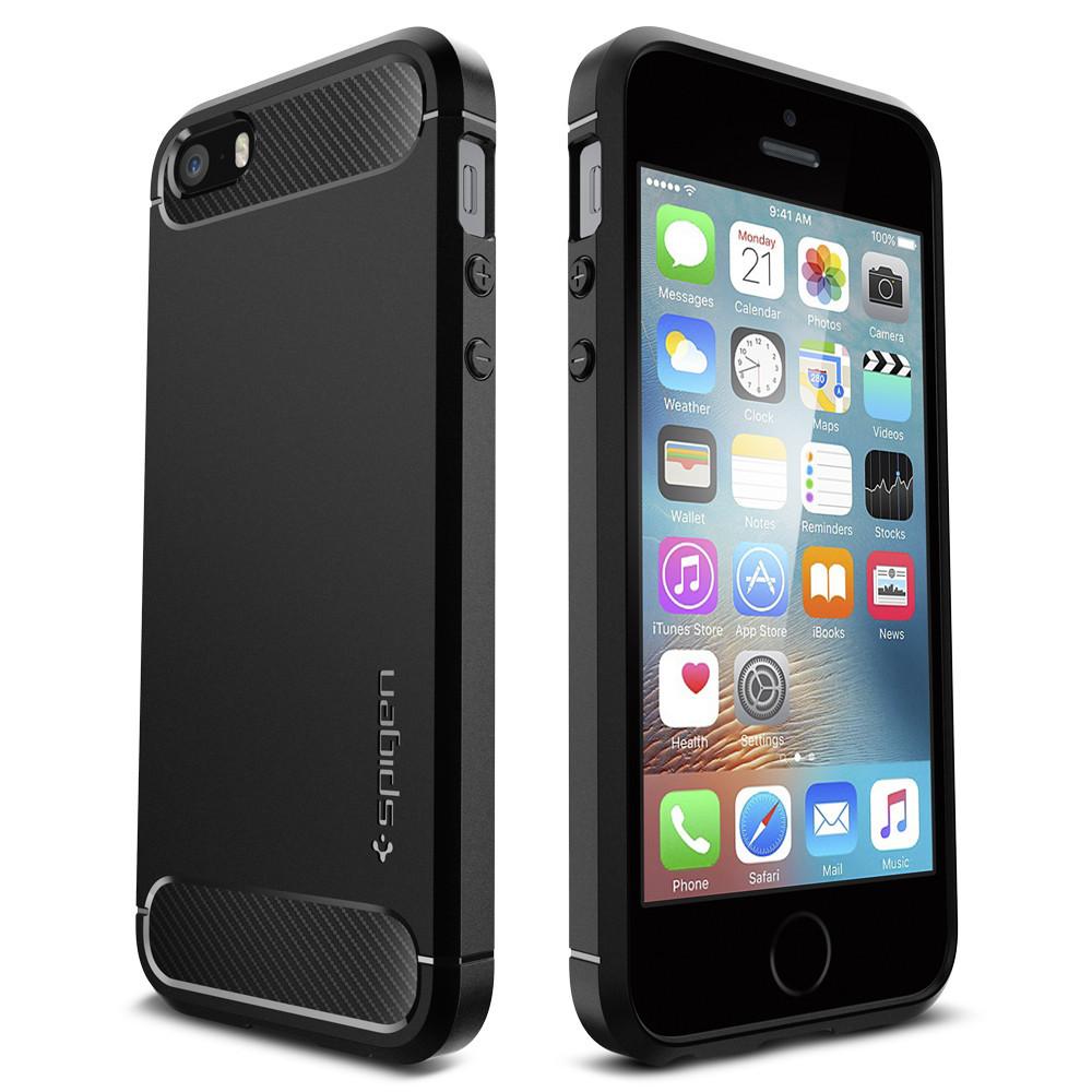 Rugged Armor Case iPhone 5/5S/SE Zwart