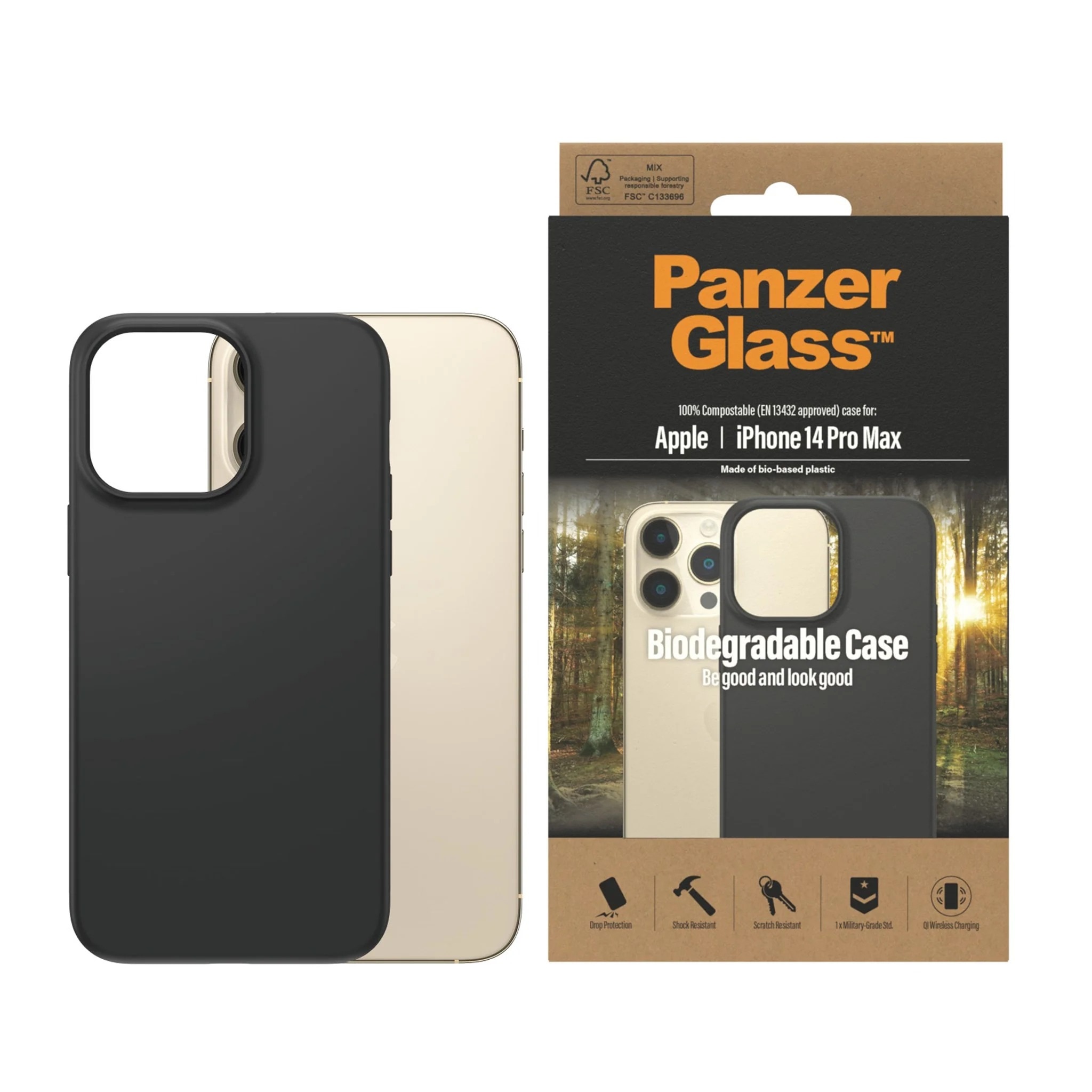 iPhone 14 Pro Max Biodegradable Case zwart