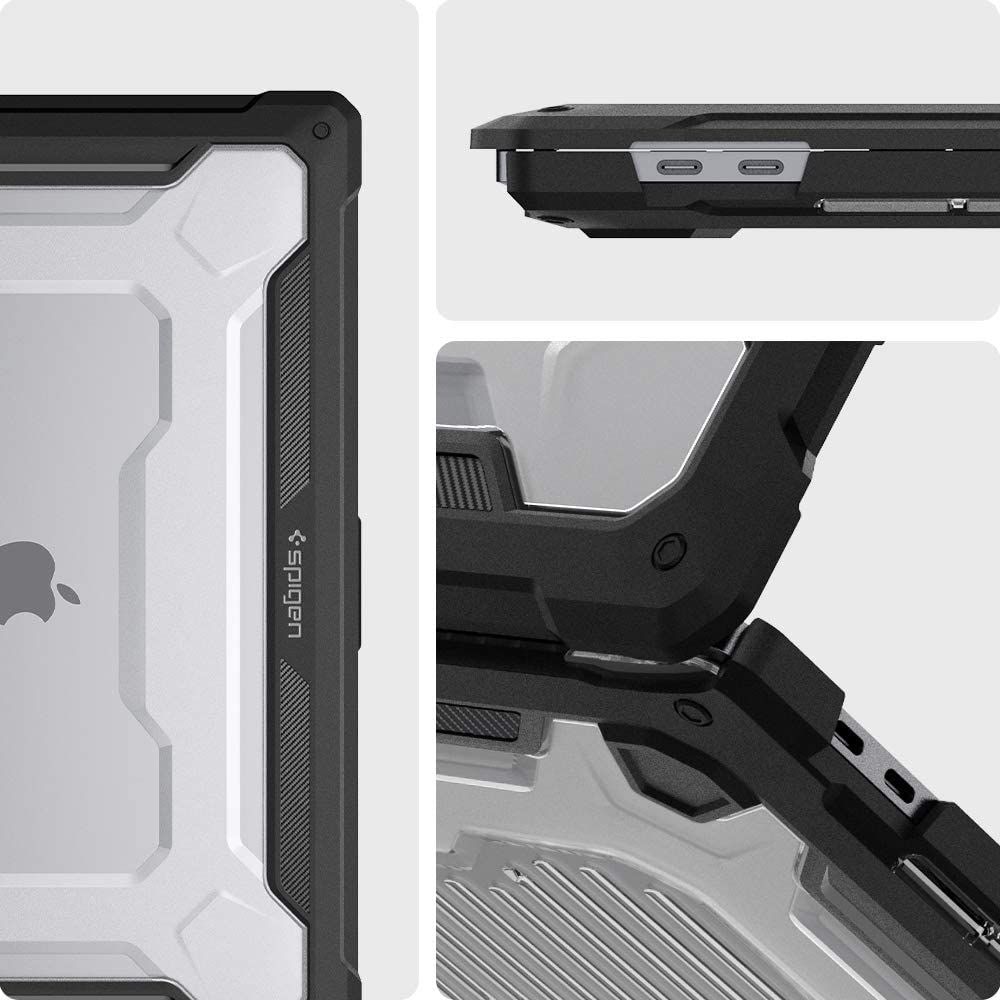 Case Rugged Armor Macbook Pro 16 Zwart