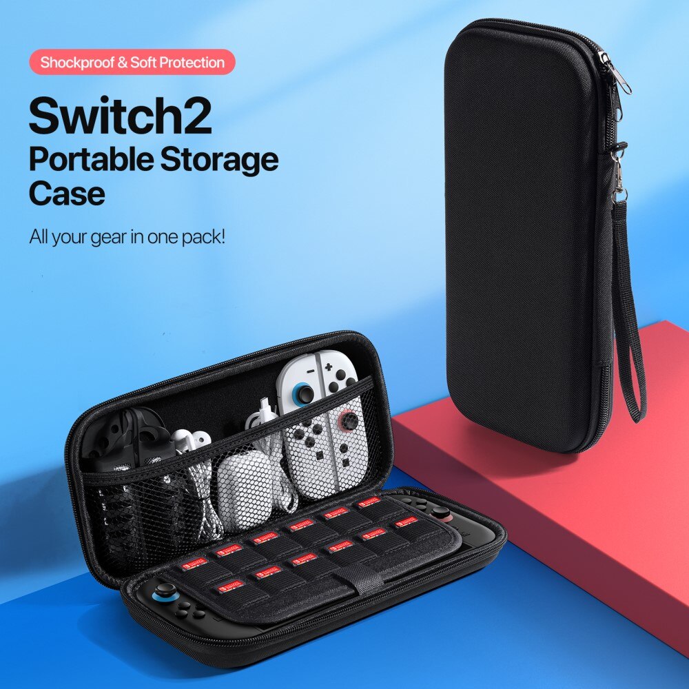 Nintendo Switch 2 Opbergtas zwart