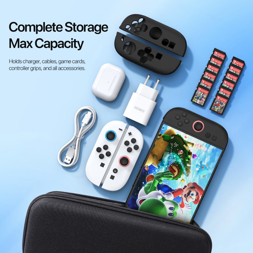 Nintendo Switch 2 Opbergtas zwart