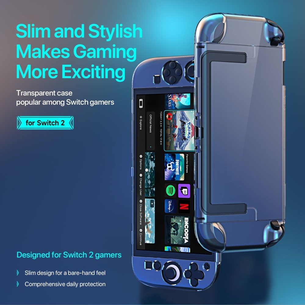 Nintendo Switch 2 Slim Hoesje Transparant