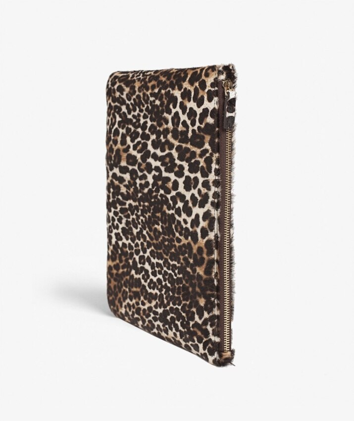 Medium Clutch Pony Mini Leopardo White