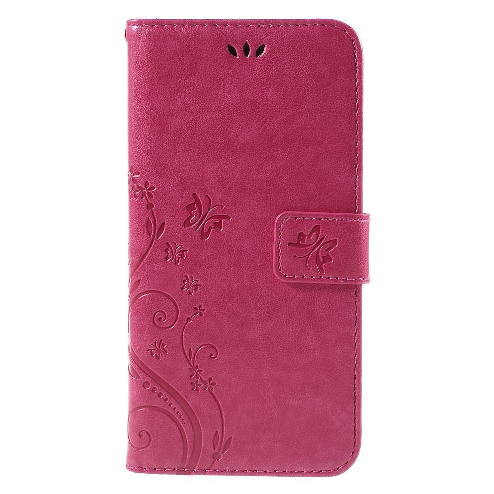 iPhone 6/6S Leren vlinderhoesje Roze