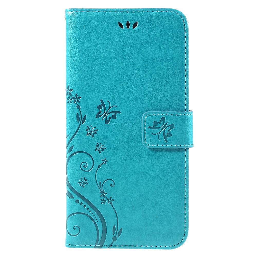 iPhone 6/6S Leren vlinderhoesje Blauw