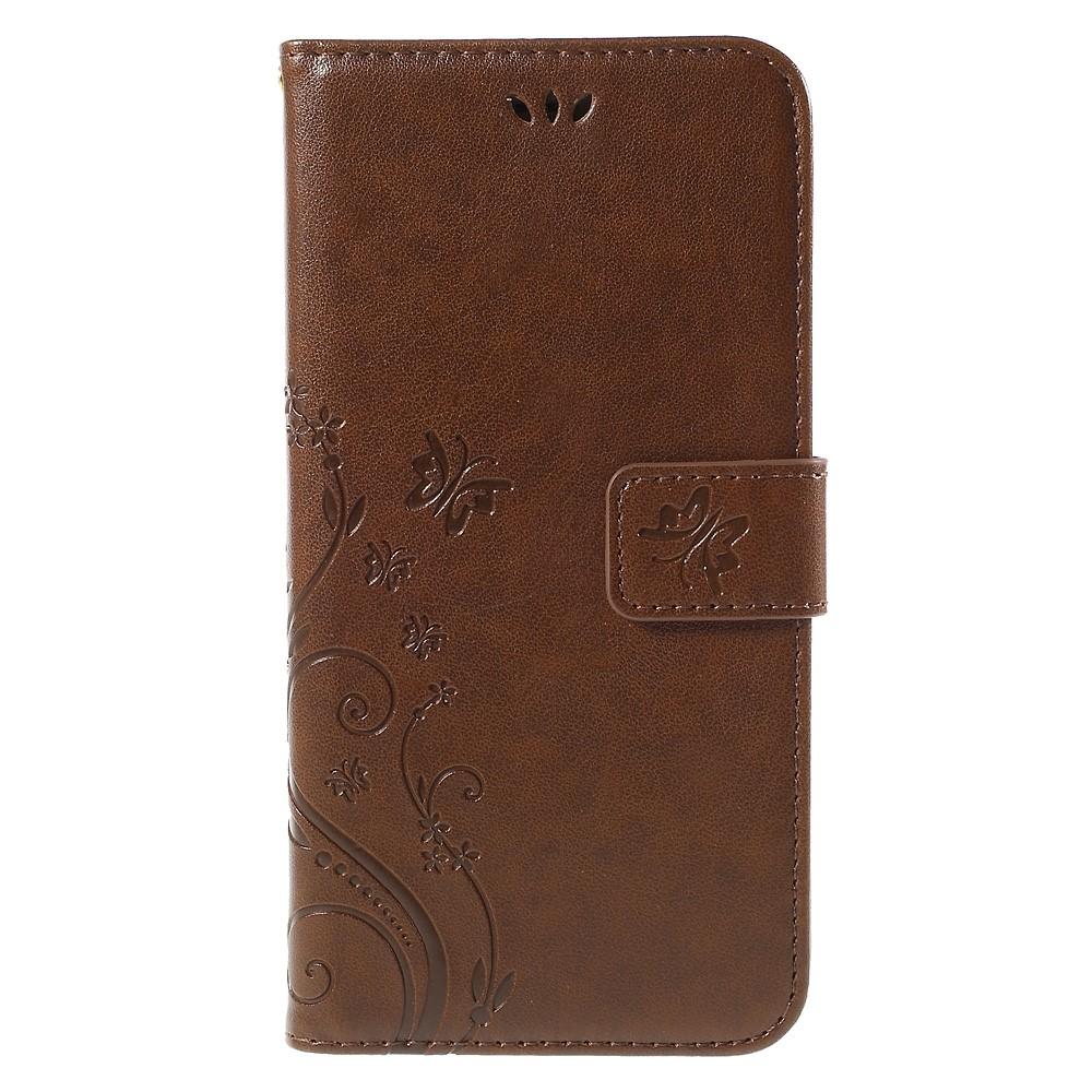 iPhone 6/6S Leren vlinderhoesje Bruin