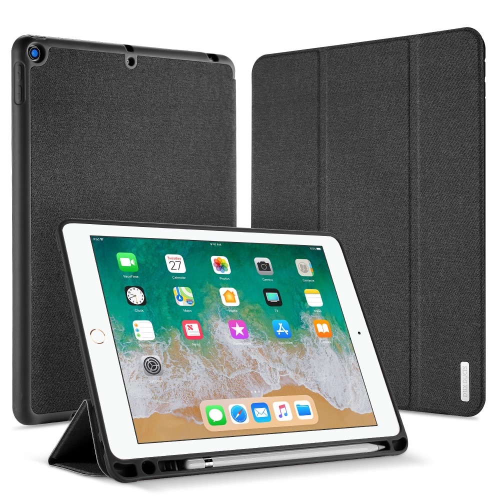 Domo Tri-Fold Case iPad 9.7 5th Gen (2017) Zwart