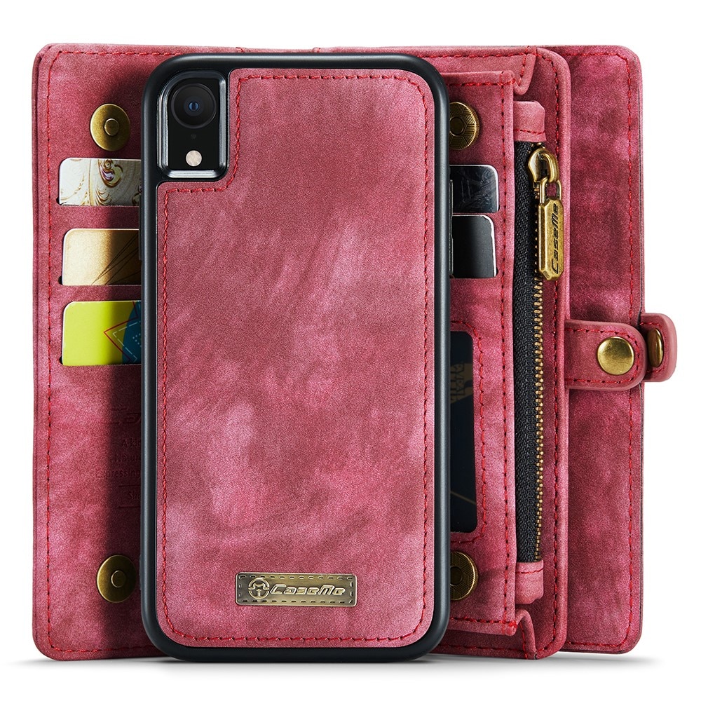 Multi-slot hoesje iPhone Xr Rood