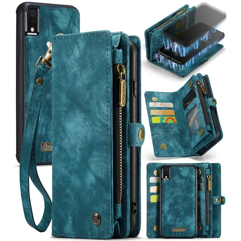 Multi-slot Hoesje Apple iPhone Xr Blauw