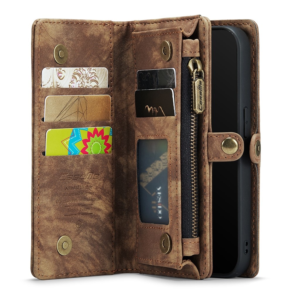 Multi-slot Hoesje iPhone Xs Max Bruin