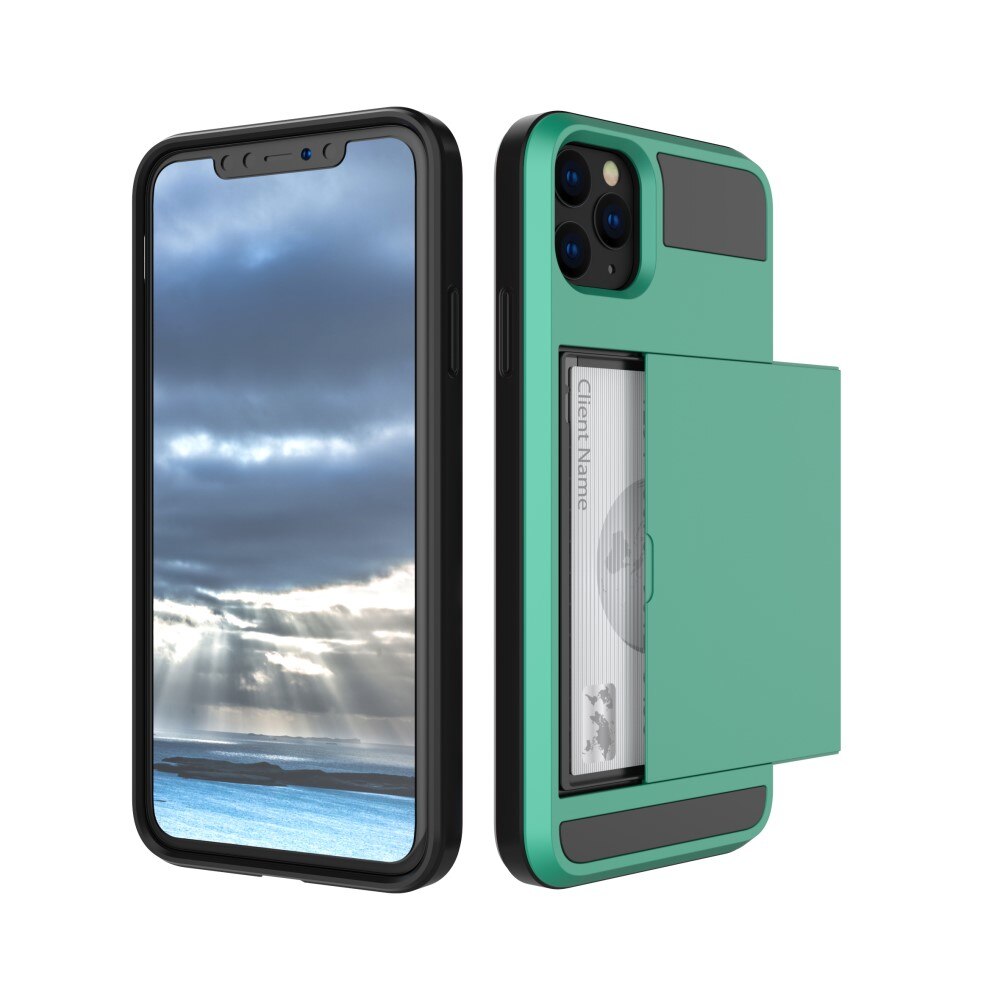iPhone 11 Hoesje met Cardslot Groen