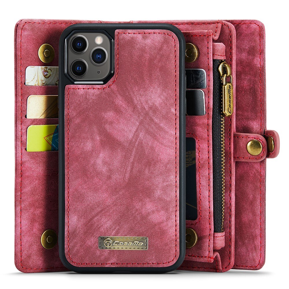 Multi-slot hoesje iPhone 11 Pro Max Rood