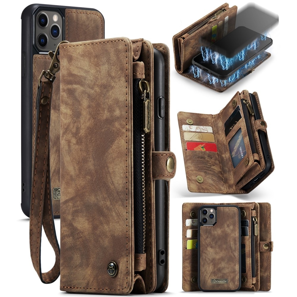 Multi-slot Hoesje iPhone 11 Pro Bruin