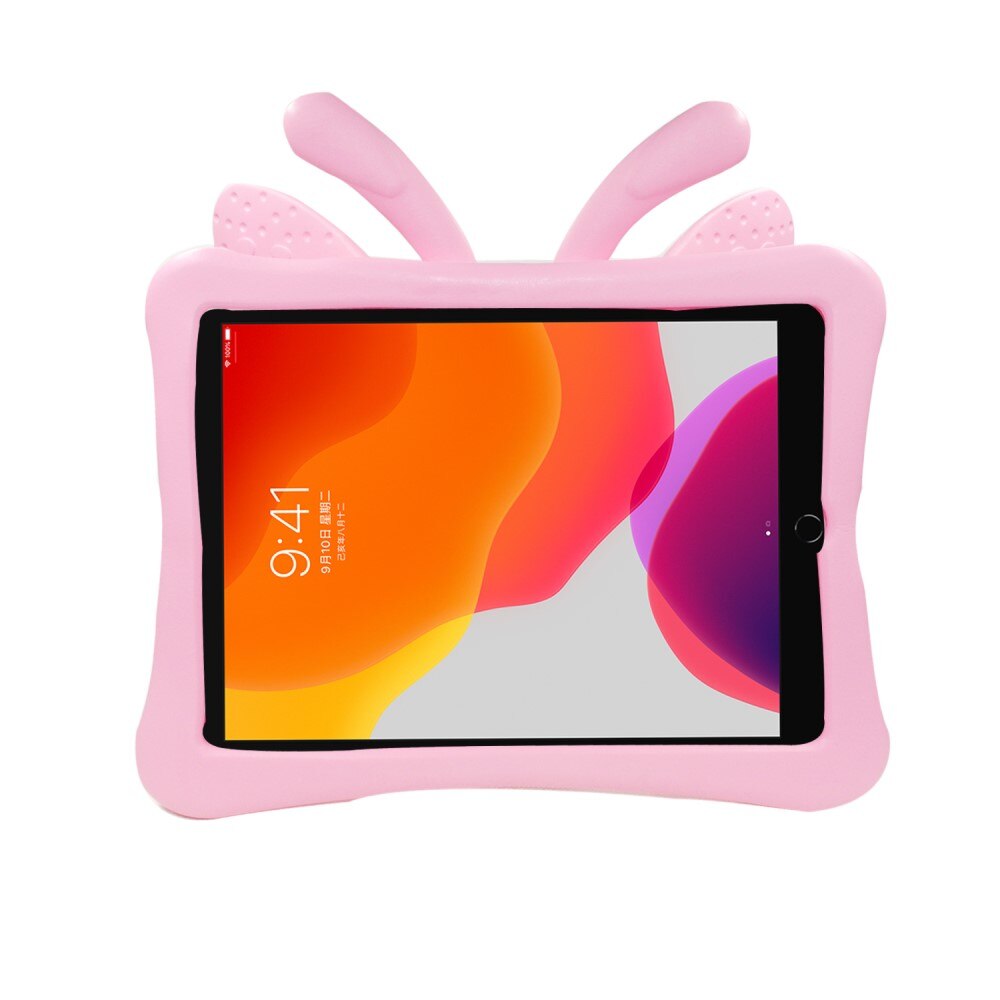 iPad 10.2 8th Gen (2020) Tablethoes Vlinders voor kinderen roze