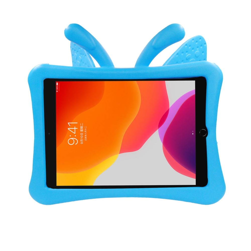 iPad 10.2 8th Gen (2020) Tablethoes Vlinders voor kinderen blauw