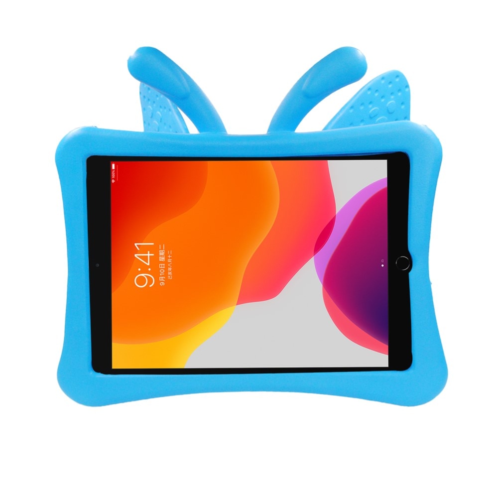 iPad 10.2 9th Gen (2021) Tablethoes Vlinders voor kinderen blauw