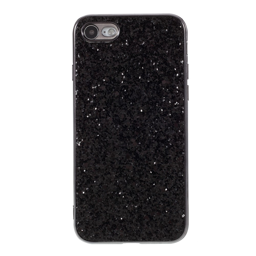 iPhone 8 Glitterhoesje zwart