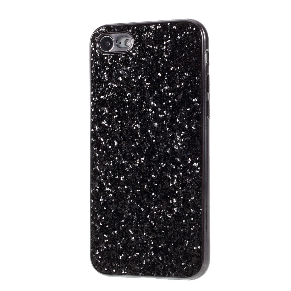 iPhone 8 Glitterhoesje zwart