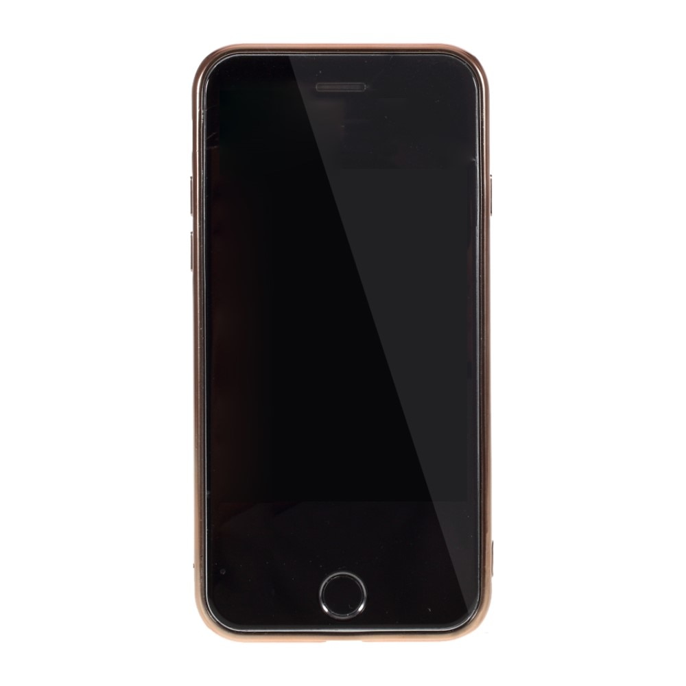 iPhone SE (2022) Glitterhoesje rosé goud