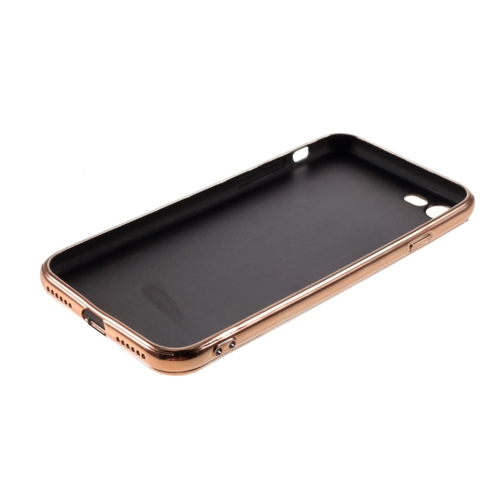 iPhone SE (2022) Glitterhoesje rosé goud