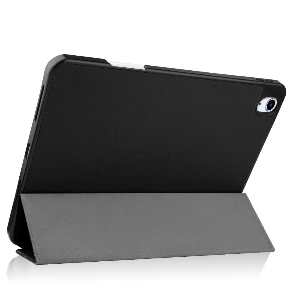 iPad Air 10.9 5th Gen (2022) Tri-fold Hoesje met Penhouder zwart