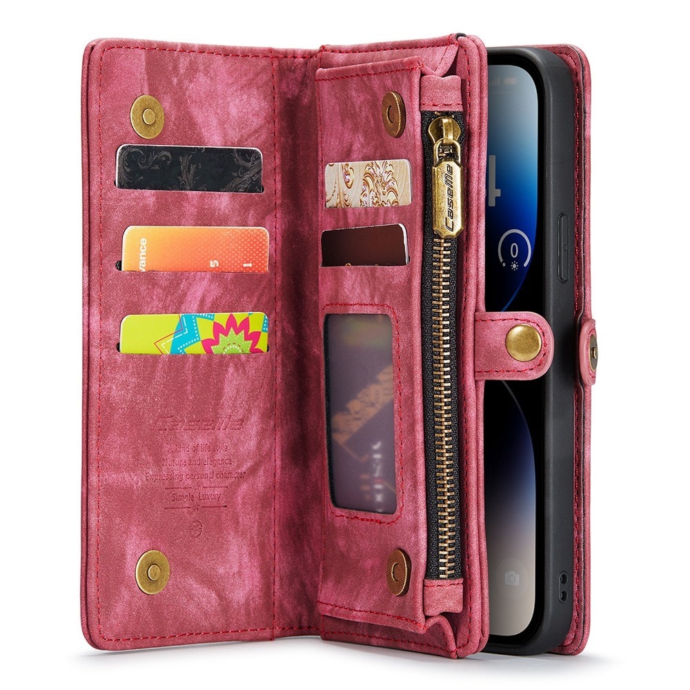 Multi-slot hoesje iPhone 12 Pro Max Rood