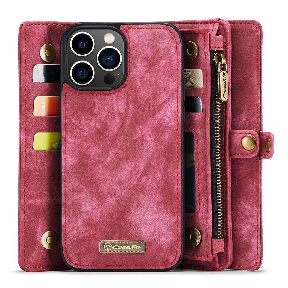 Multi-slot hoesje iPhone 12 Pro Max Rood